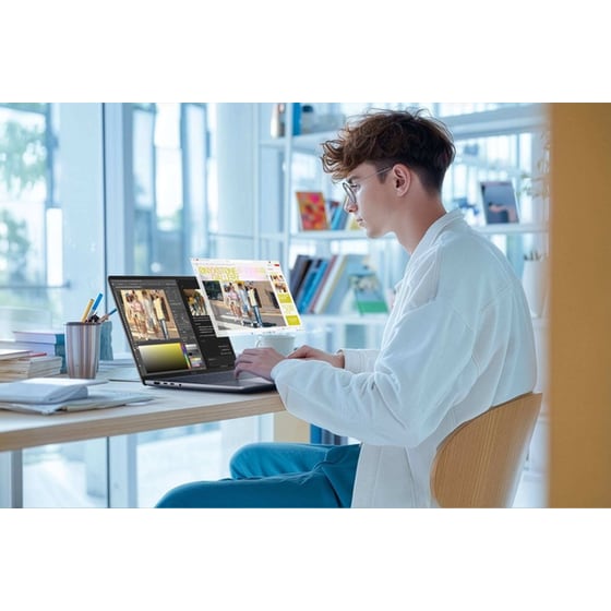 Asus Zenbook 14 UX3480QA-OLED-U1107W WUXGA OLED (Snapdragon X X1-26-100/8GB/256GB SSD/Qualcomm Adreno/Win11Home) Laptop image 11