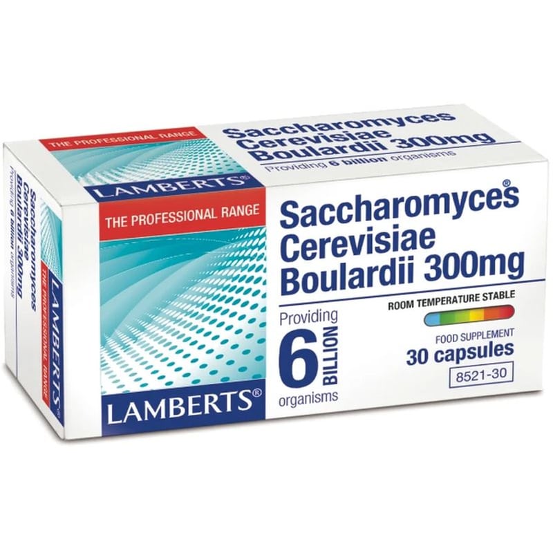 LAMBERTS Προβιοτικό LAMBERTS Saccharomyces Cerevisiae Boulardii 300mg - 30 Κάψουλες