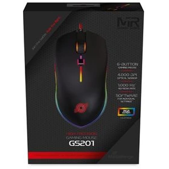 MediaRange MRGS201 RGB Gaming Ενσύρματο Ποντίκι 4000 DPI - Μαύρο image 2