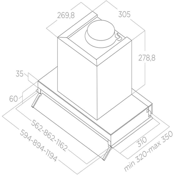 ELICA BOX IN PLUS IXGL/A/60 Inox Μηχανισμός Απορρόφησης image 6