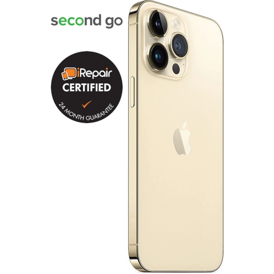 Μεταχειρισμένο Apple iPhone 14 Pro Max 128GB Gold second go Certified by iRepair image 4