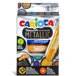 Μαρκαδόροι Carioca Temperello Metal 6 Τεμάχια