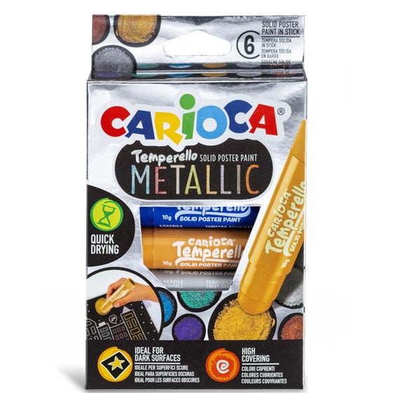 Μαρκαδόροι Carioca Temperello Metal 6 Τεμάχια image 0