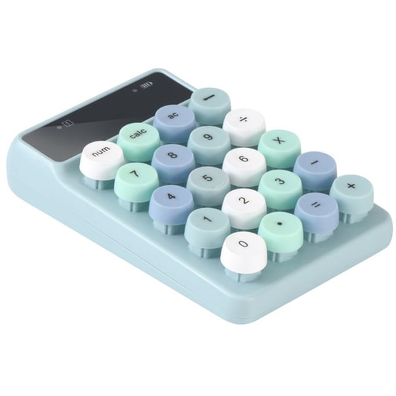 Alcatroz JellyBean Num A3 Ασύρματο Bluetooth Αριθμητικό Πληκτρολόγιο Crayon Aqua image 2