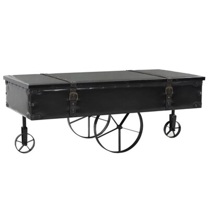 Τραπεζάκι Σαλονιού VidaXL από MDF 110x55x43cm - Μαύρο