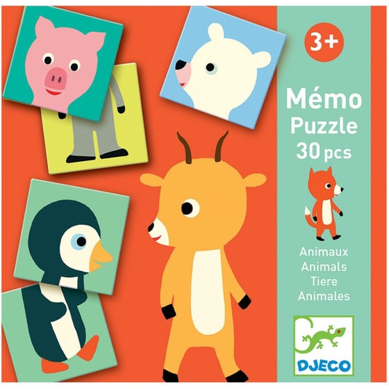Djeco Μέμο - Παζλ 'ζωάκια' 30 Τεμ. image 0