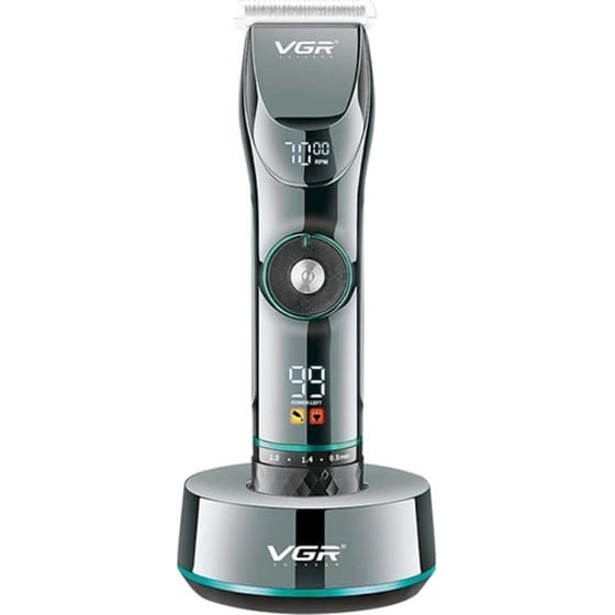 VGR V-256 Κουρευτική Μηχανή Eπαναφορτιζόμενη Γκρι image 0