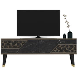 Έπιπλο Τηλεόρασης 24Mall Toro από Μοριοσανίδα 120x29.6x45.2 cm - Καφέ/Μαύρο