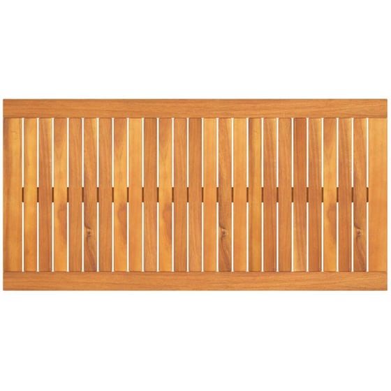 Τραπέζι Εξωτερικού Χώρου VidaXL από Ξύλο 100x50x33 cm - Kαφέ image 3