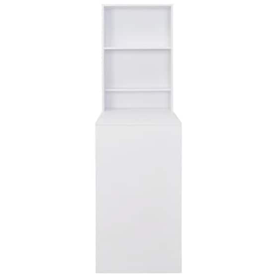 Vidaxl Τραπέζι Μπαρ Με Ραφιέρα Λευκό 115 X 59 X 200 Εκ. image 4