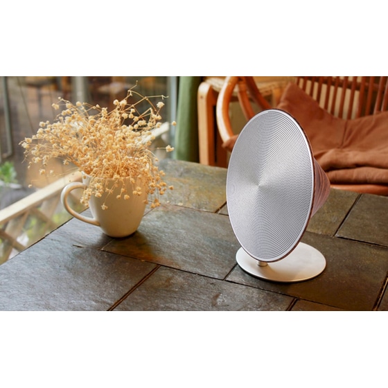 Mini Halo One Walnut Φορητό Ηχείο 5W - Ασημί/ Σκούρο Καφέ image 5