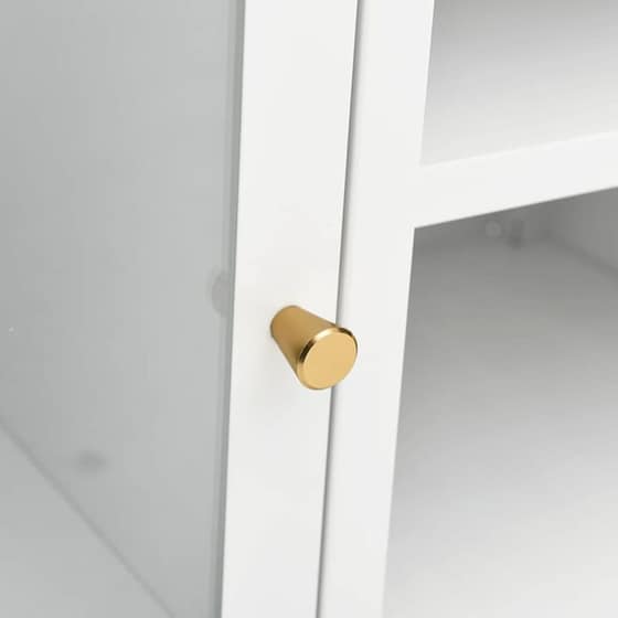 Έπιπλο Τηλεόρασης VidaXL Ατσάλι Και Γυαλί 105x35x52cm - Λευκό image 7