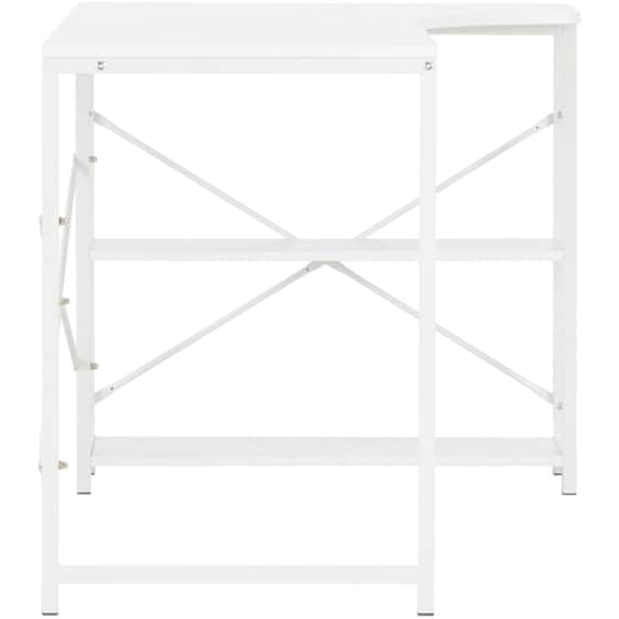 Γραφείο Γωνιακό VidaXL από Μοριοσανίδα 120x72cm - Λευκό image 4