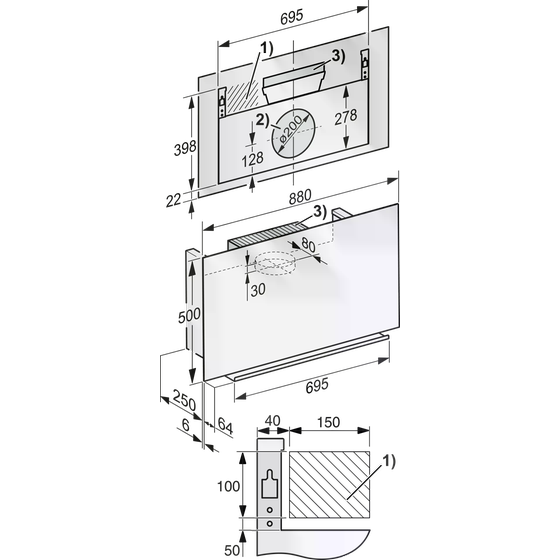 MIELE DA9092W D OBSW 230/50 88 cm Μαύρο Απορροφητήρας Ελεύθερος image 6