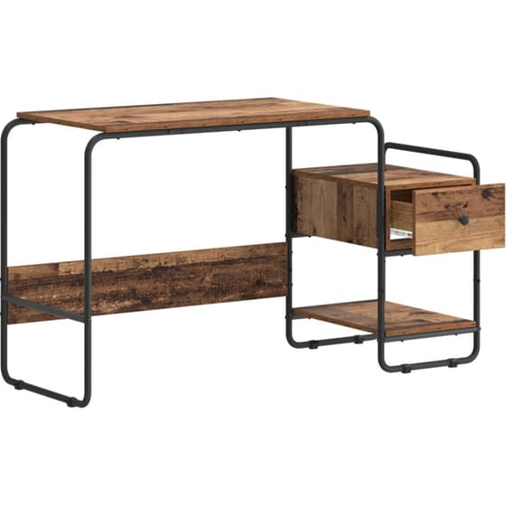 Γραφείο VidaXL με Αποθηκευτικό Χώρο 131,5x50x75,5 cm - Δρυς image 2