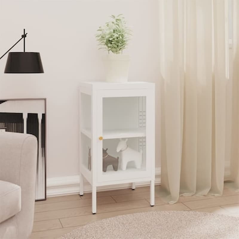 VIDAXL Vidaxl Μπουφές 38 X 35 X 70 Εκ. Μέταλλο Και Γυαλί