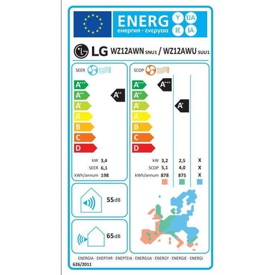LG Dualcool Pro WZ12AWN Κλιματιστικό Inverter 12.000 BTU A++/A+++ με WiFi image 6