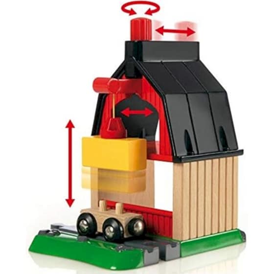 Brio World  Σετ Παιχνιδιού Αγρόκτημα με Σιδηροδρομικό & Τρενάκι (33719) image 4