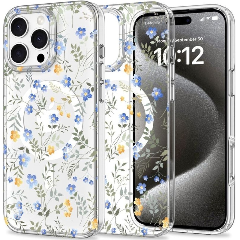 Θήκη Apple iPhone 16 Pro - Tech-Protect Magmood με MagSafe - Spring Flowers (5906302311521)