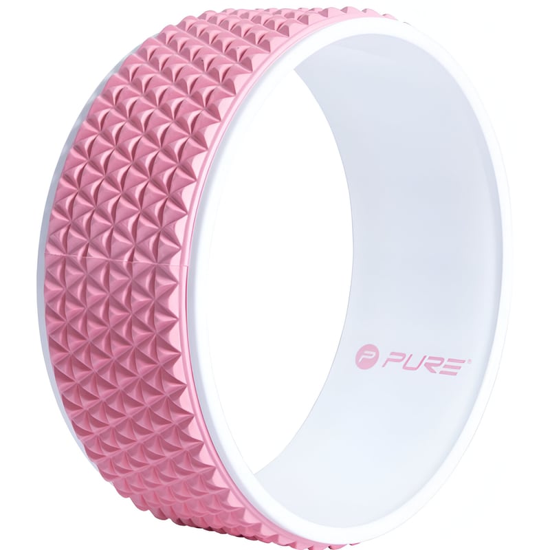 PURE2IMPROVE Yoga Wheel Pure2Improve 34 cm - Ροζ / Λευκό