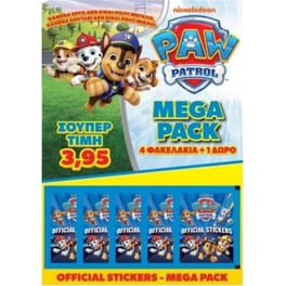 Paw Patrol  Nickelodeon Αυτοκόλλητα Official Stickers Mega Pack
