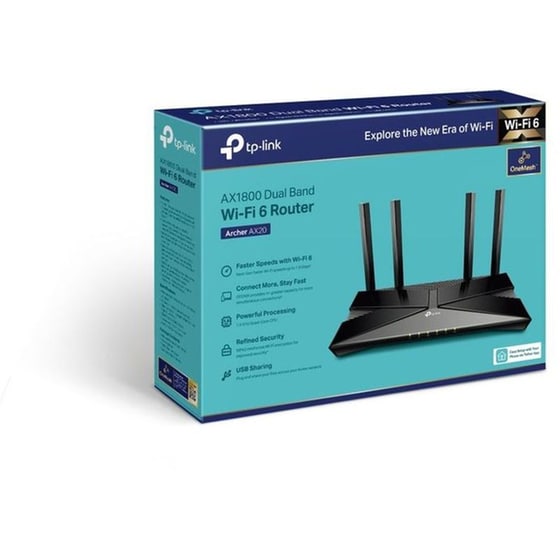 TP-LINK Archer AX20 v2 Ασύρματο Router Wi‑Fi 6 με 4 Θύρες Gigabit Ethernet image 4