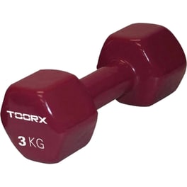 Βαράκι Εξάγωνο 3kg Toorx 10-432-078 Βινυλίου - Μπορντό