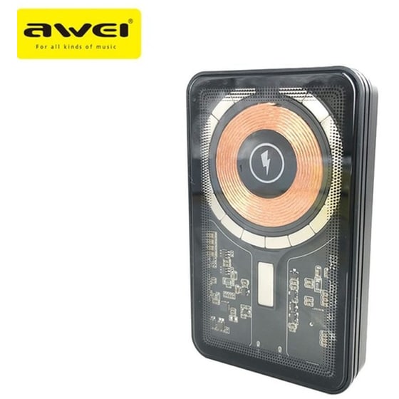 Powerbank Awei P155K 10.000 mAh - Μαύρο image 0