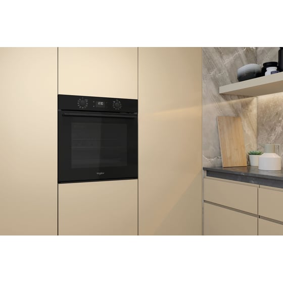WHIRLPOOL OMK58RU1B 71 Lt Μαύρο Εντοιχιζόμενος Φούρνος Άνω Πάγκου image 4
