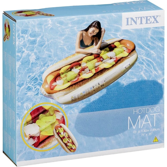 Στρώμα Θαλάσσης Intex Hotdog 180 cm - Πολύχρωμο image 6