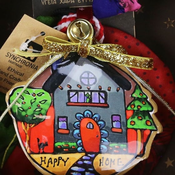 Γούρι Synchronia&nbsp;Σπίτι&nbsp;Μεταλλλικό&nbsp;Στρογγυλό&nbsp;Sm&nbsp;Happy&nbsp;Home image 2