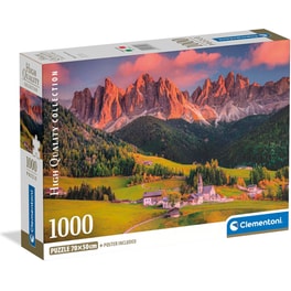 Παζλ Clementoni High Quality Collection Μαγευτικές Ιταλικές Άλπεις (1000 Κομμάτια)