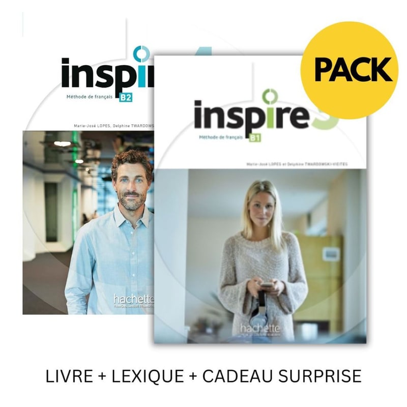Inspire 3 4 Pack (Livre + Lexique + Cadeau Surprise)