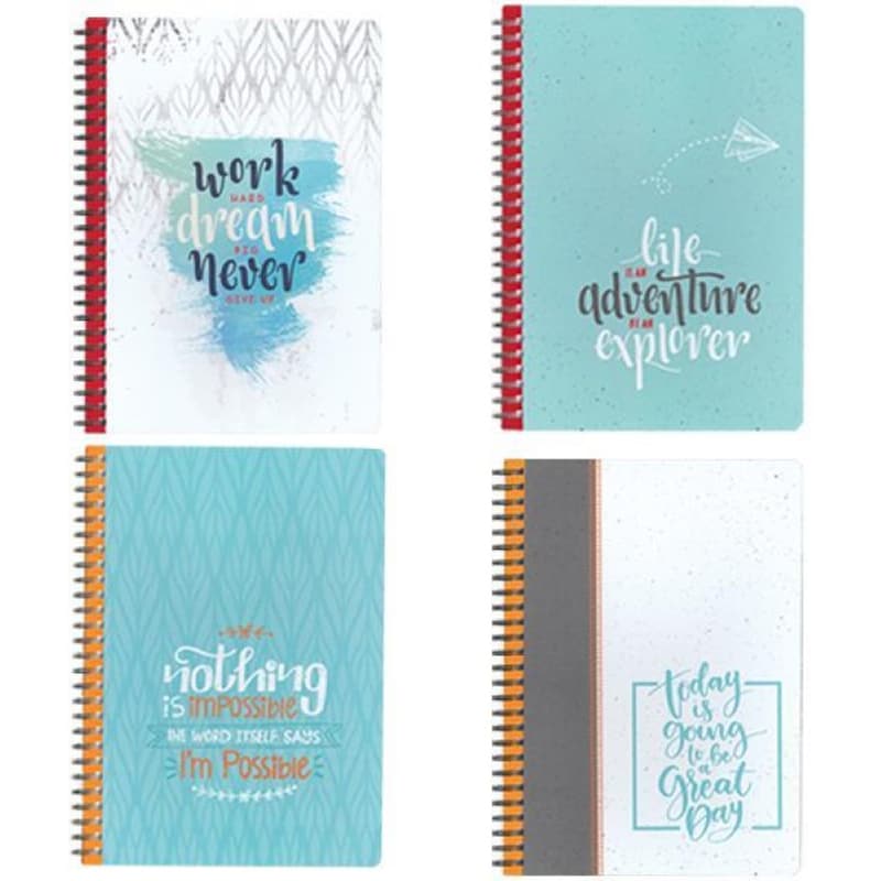 Τετράδιο Σπιράλ NEXT Β5 2 Θεμάτων Motivation (1 Τεμάχιο)