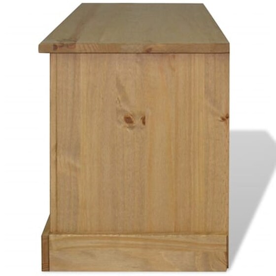 Έπιπλο Τηλεόρασης VidaXL Ξύλο Πεύκου  91x43x56 cm - Kαφέ image 4