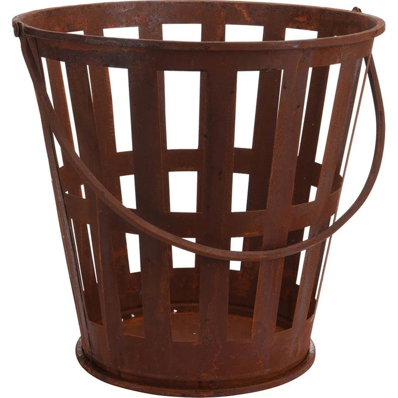 Ξυλιέρα Τζακιού SPITISHOP K-M FB8200760 36.5 x 39 cm Καφέ