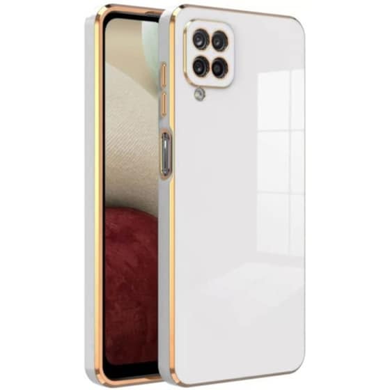Θήκη Samsung Galaxy A12 - Bodycell Gold Plated - White image 0