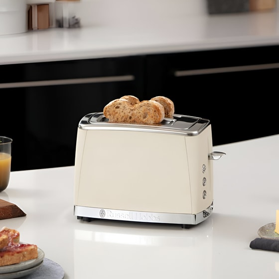 RUSSELL HOBBS LUNA TOASTER 2SL STONE 26970-56 2 Θέσεων 1550W Μπεζ Φρυγανιέρα image 1
