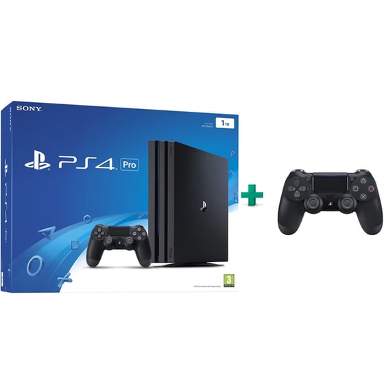 Sony PlayStation 4 Pro - 1TB & 2ο Χειριστήριο (μαύρο) image 0