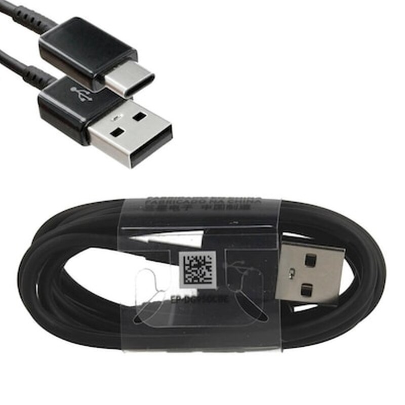 SAMSUNG Καλώδιο δεδομένων Samsung Ep-dg950cbe S8 Usb to Usb-C 1.2m Bulk - Black