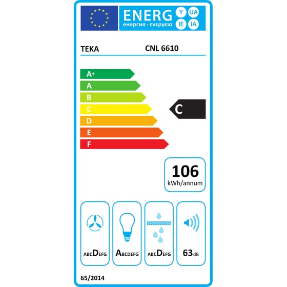 TEKA CNL 6610 60cm Inox Απορροφητήρας Συρόμενος image 1