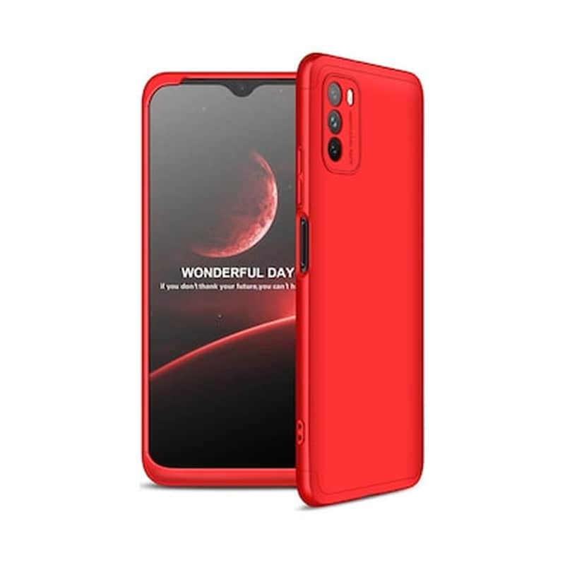 GKK Θήκη Xiaomi Poco M3 - Gkk 360 Full Body Protection - Red
