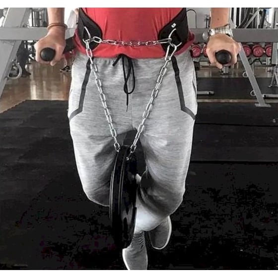 Ζώνη Βυθίσεων InSPORTline Levantemo One Size με Αλυσίδα για Πρόσθεση Βαρών - Μαύρο image 5