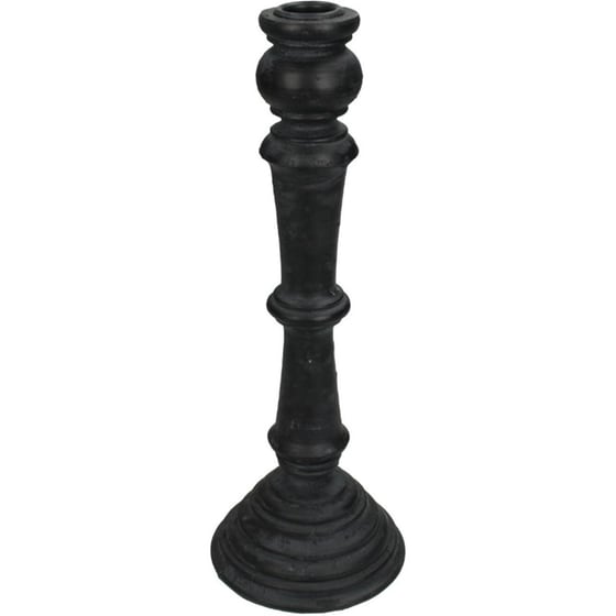 Κηροπήγιο ArteLibre Μαύρο Polyresin 10 x 10 x 28 cm image 0