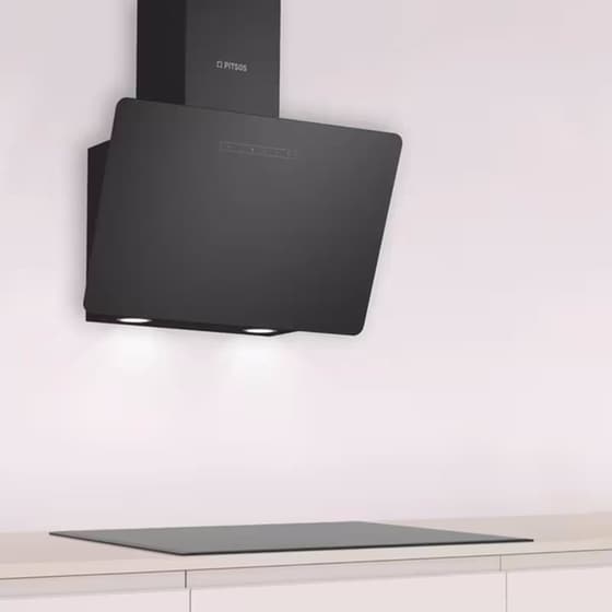 PITSOS PTI6E66G 60 cm Μαύρο Απορροφητήρας Καμινάδα Τζάκι image 2