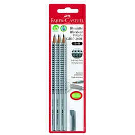 Σετ Γραφικής Ύλης Faber Castell Grip 3 Μολύβια B + Γόμα Καπάκι (4 Τεμάχια)