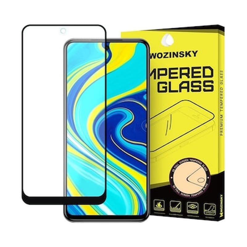 Προστατευτικό οθόνης Xiaomi Redmi Note 9s/Redmi Note 9 Pro - Wozinsky Tempered Glass Full Cover 9h Black