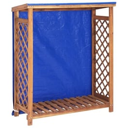 Vidaxl Υπόστεγο Αποθήκ. Καυσόξυλων 105x38x118 Εκ. Μασίφ Ξύλο Ακακίας