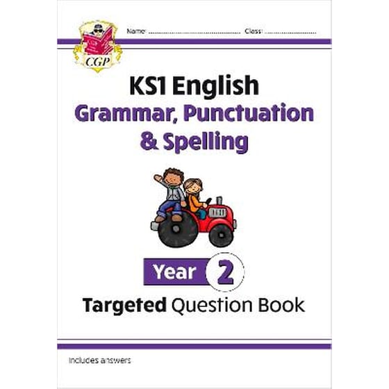 New KS1 English Year 2 Grammar, Punctuation & Spelling Targeted Question Book (with Answers) image 0