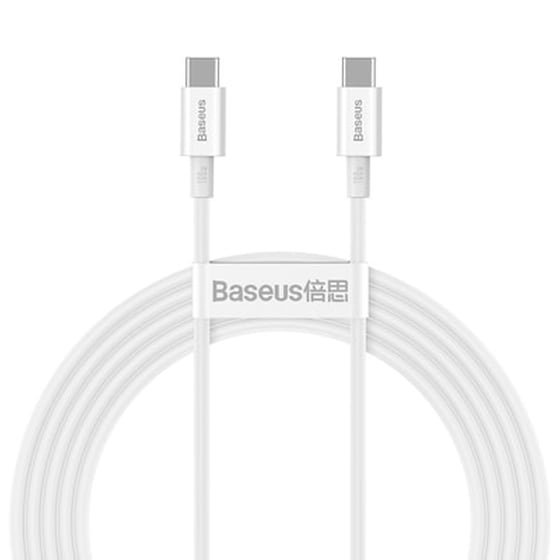 Καλώδιο δεδομένων Baseus Superior Series Cable Usb-C to Usb-C 100W 2m - White image 0